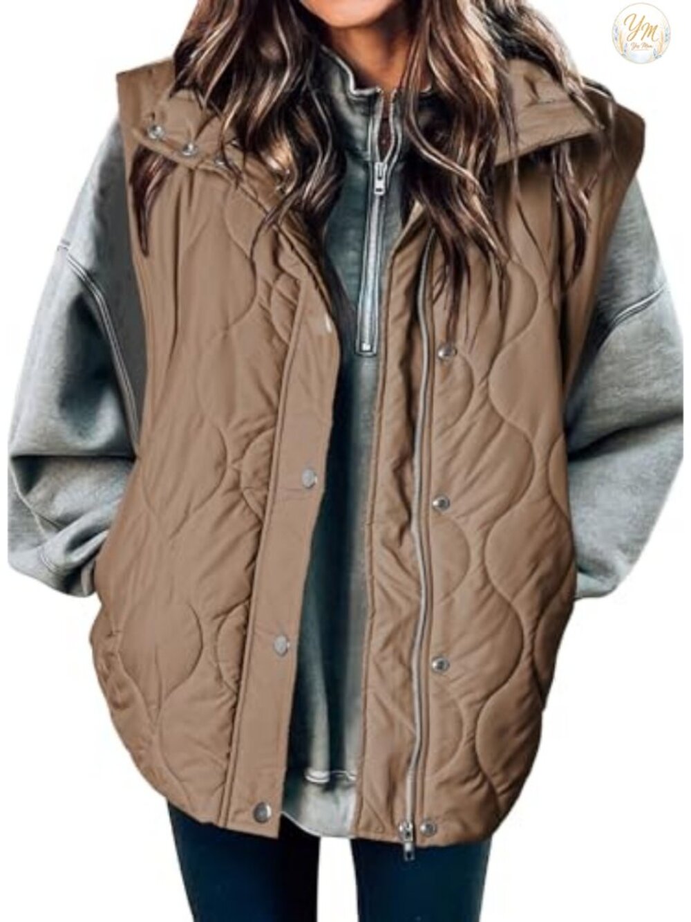 Lightweight Cropped Quilted Puffer Vest Sleeveless Jacket